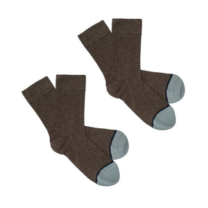 Manufactuur-Rib Socks 14022 pecan-Socks-Fub